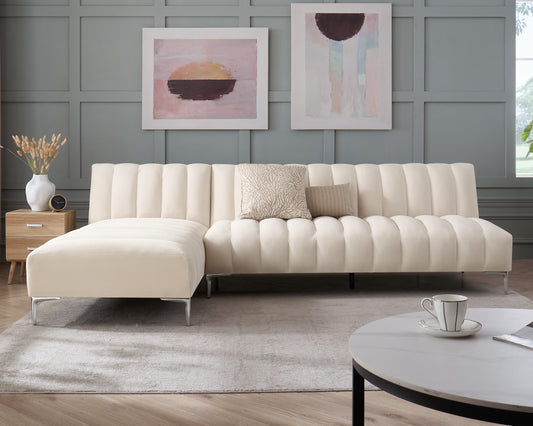 Decato Velvet Reclining Sleeper Corner Sectional