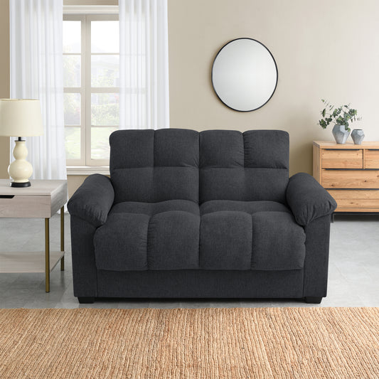Margo 2 Seater Sofa Bed with Storage in Fabric