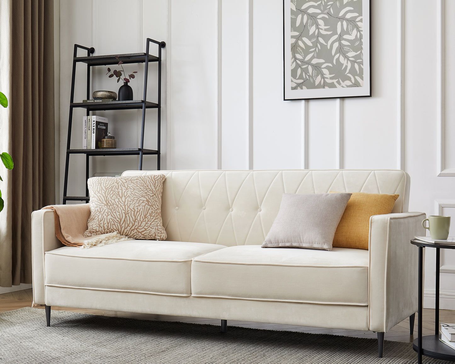 Aticus 3 Seater Upholstered Sofa Bed