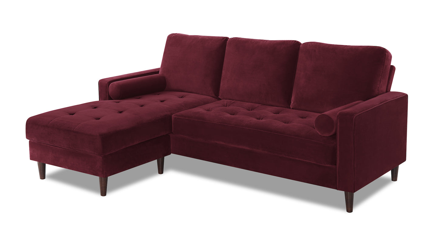 Burgundy Velvety Fabric