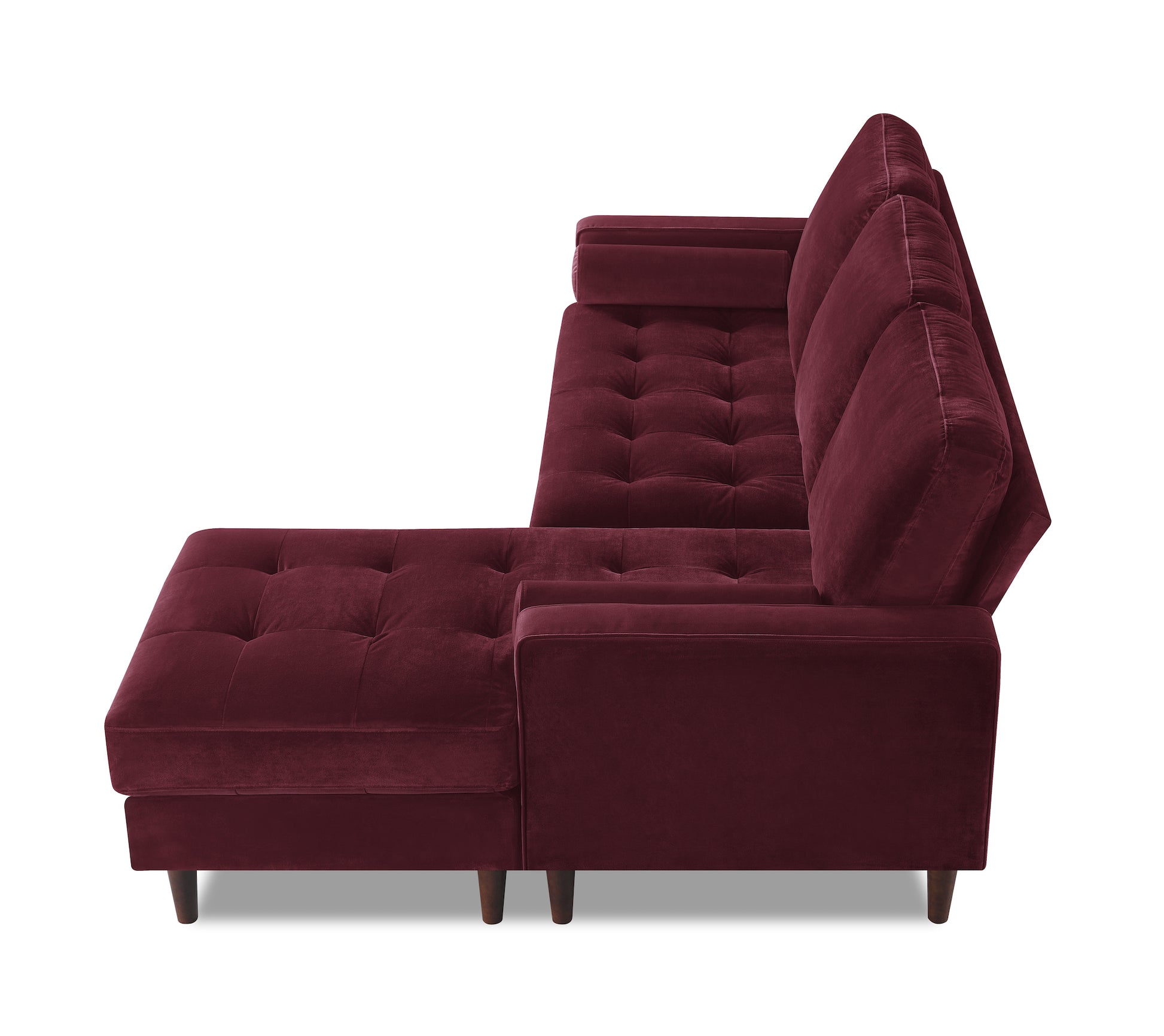 Burgundy Velvety Fabric