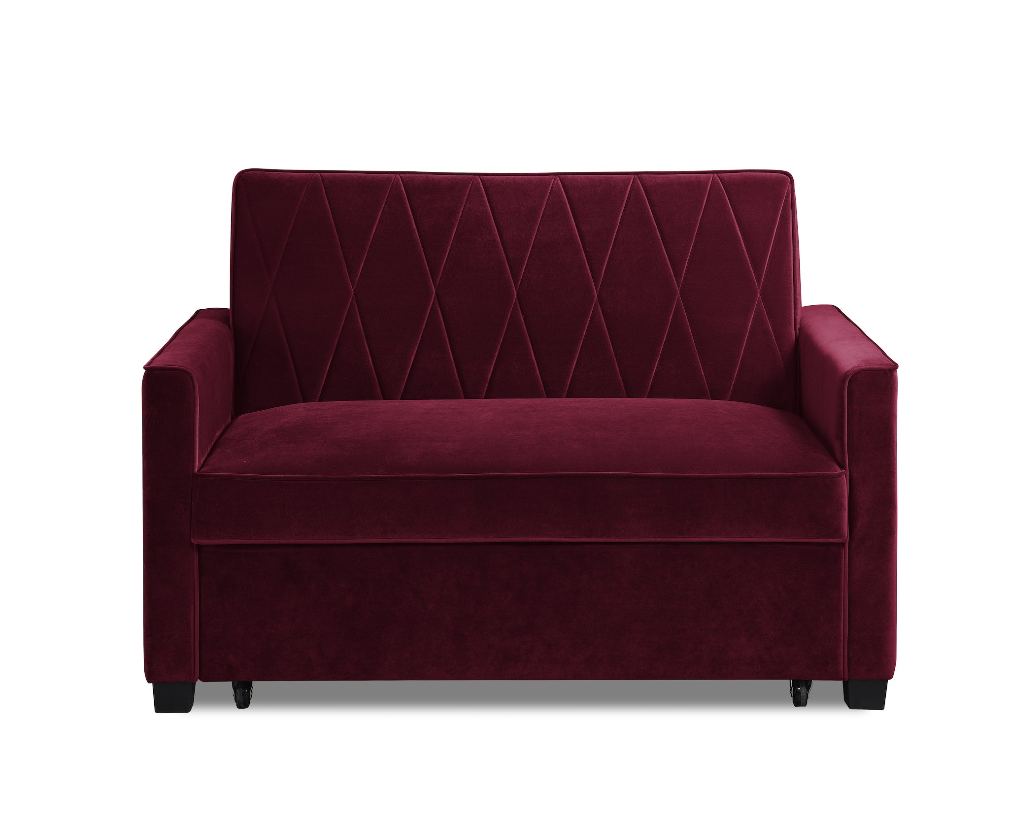 Burgundy sleeper online sofa