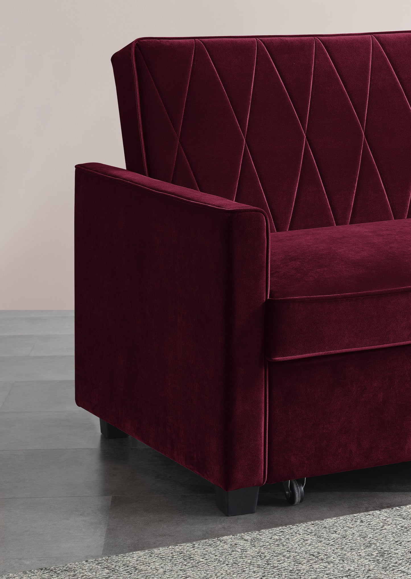 Burgundy Velvety Fabric