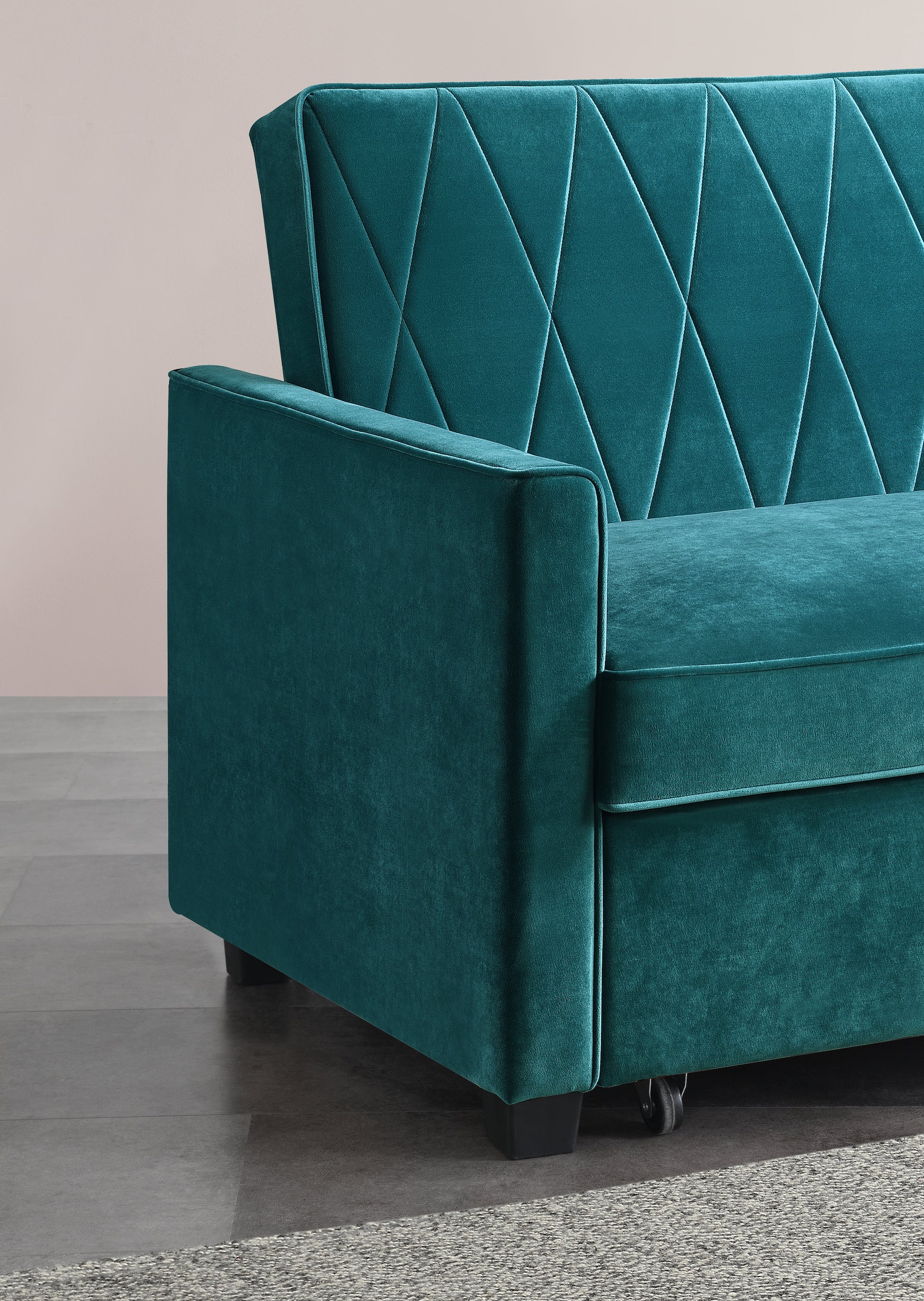 Teal Velvety Fabric