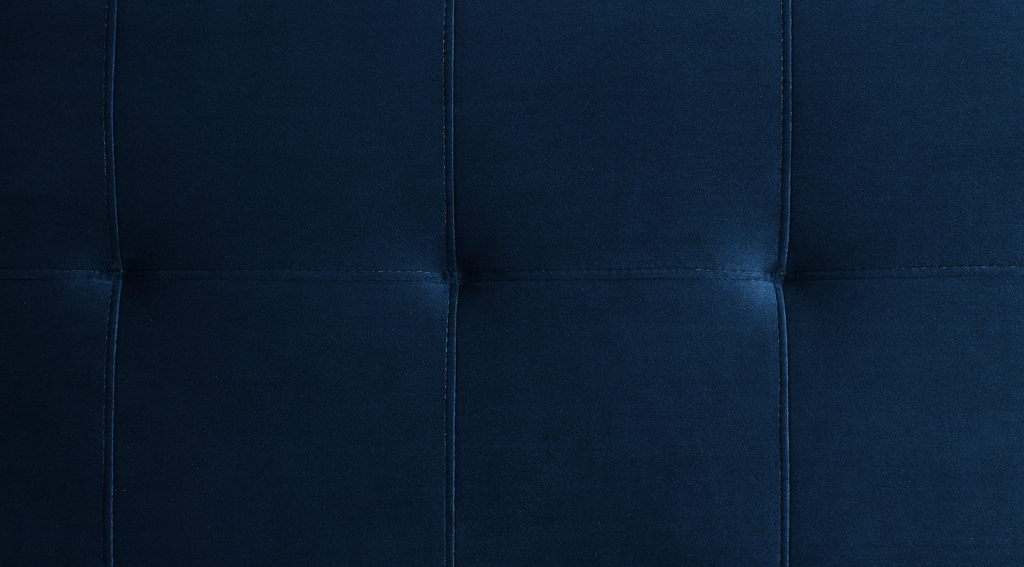 Midnight Blue Velvety Fabric