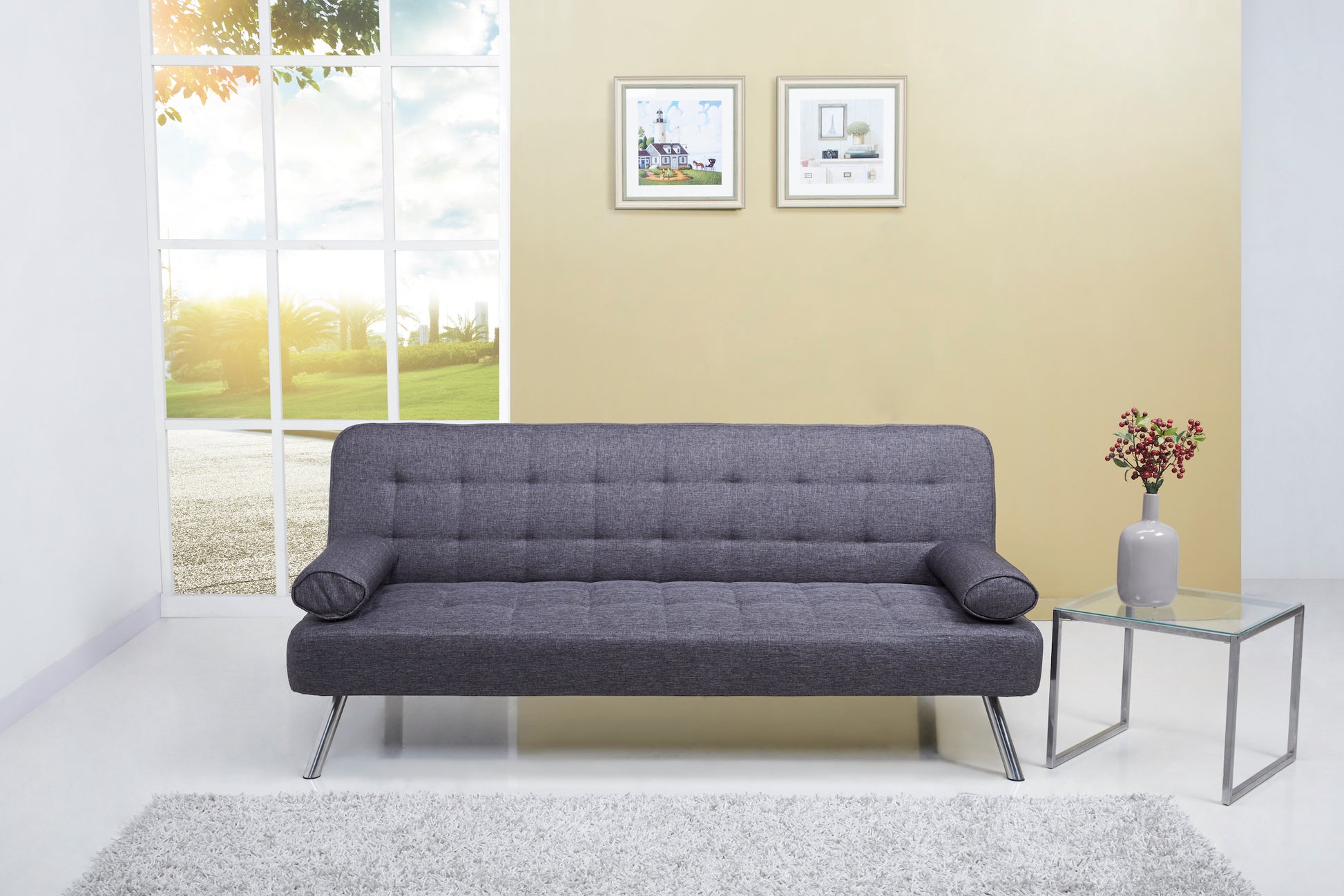 Modern Pebble Grey Fabric